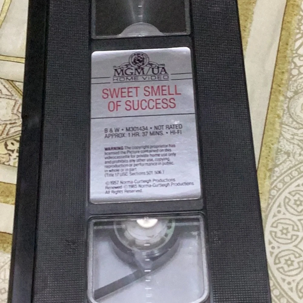 Sweet Smell of Success Vhs (unseal) black & white copy